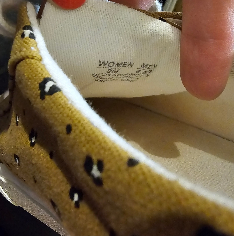 Madewell Sidewalk Low Top Sneakers Mini Leopard Print Women Size 8 EUC - Picture 10 of 15